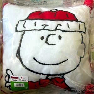 (2) Dan Dee Peanuts Decorative Pillow, Charlie Brown Holiday, 14”